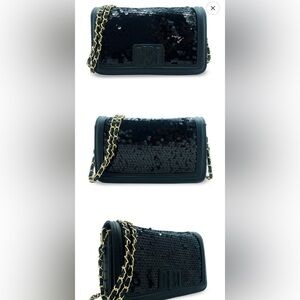 Black Sequin Women's Bag